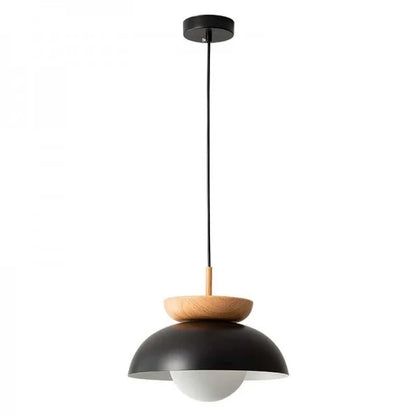 Nordic Semi-Wooden Pendant Light – Elegant Minimalist Illumination