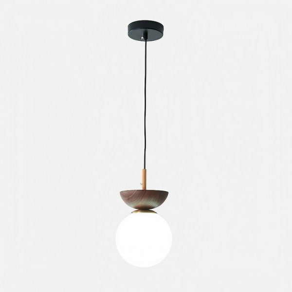 Nordic Semi-Wooden Pendant Light – Elegant Minimalist Illumination