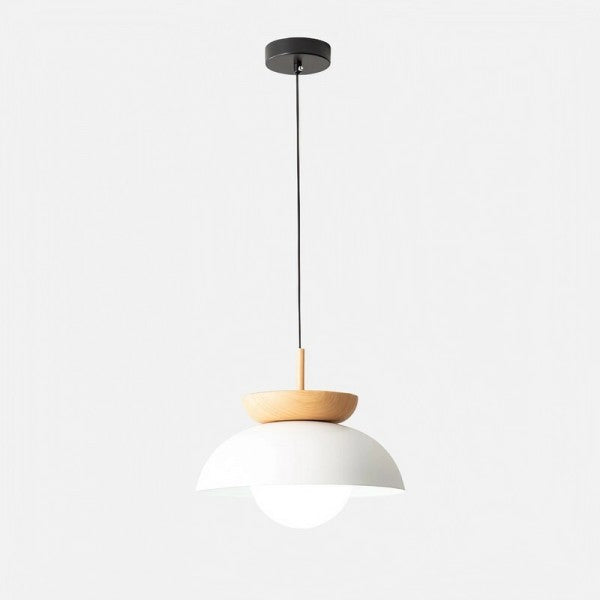 Nordic Semi-Wooden Pendant Light – Elegant Minimalist Illumination