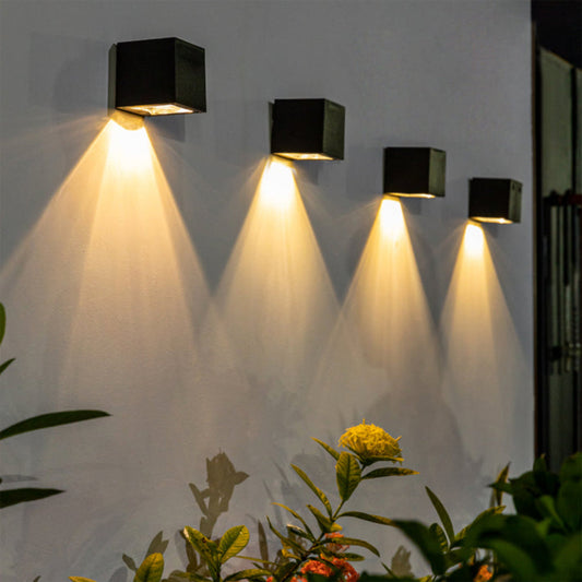 SolarGlow Solar-Powered Outdoor LED Wall Light