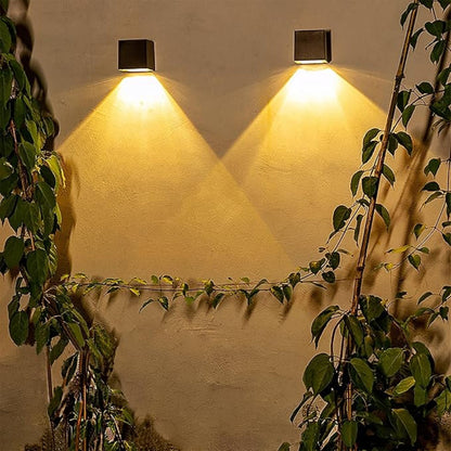 SolarGlow Solar-Powered Outdoor LED Wall Light