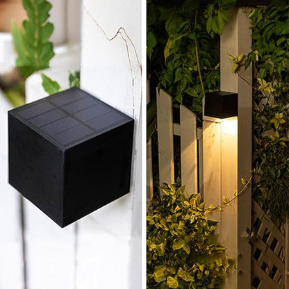 SolarGlow Solar-Powered Outdoor LED Wall Light