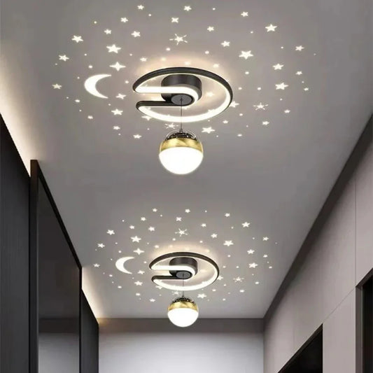 StellaGlow Dimmable LED Ceiling Light with Starry Sky Effect