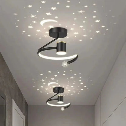 StellaGlow Dimmable LED Ceiling Light with Starry Sky Effect