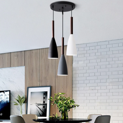 Modern Nordic Pendant Light – Adjustable Aluminum Fixture for Kitchen