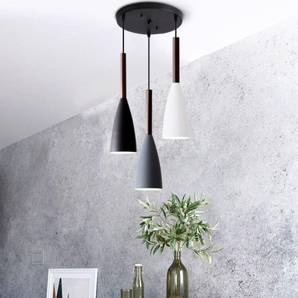 Modern Nordic Pendant Light – Adjustable Aluminum Fixture for Kitchen
