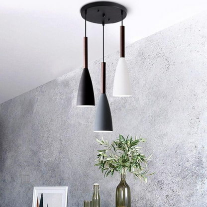 Modern Nordic Pendant Light – Adjustable Aluminum Fixture for Kitchen