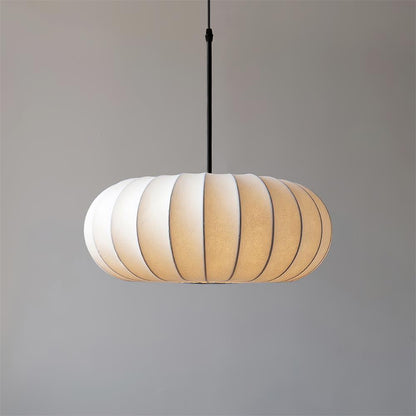 Wabi-Sabi Metal And Fabric Pendant Light – Elegant Kitchen Lighting Solution
