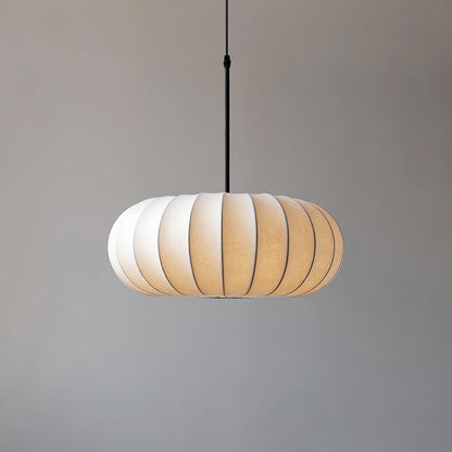 Wabi-Sabi Metal And Fabric Pendant Light – Elegant Kitchen Lighting Solution