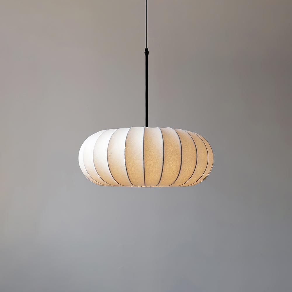 Wabi-Sabi Metal And Fabric Pendant Light – Elegant Kitchen Lighting Solution