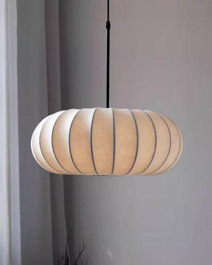 Wabi-Sabi Metal And Fabric Pendant Light – Elegant Kitchen Lighting Solution