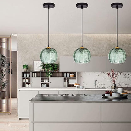 Elegant Glass Pendant Light – Modern Kitchen Hanging Fixture