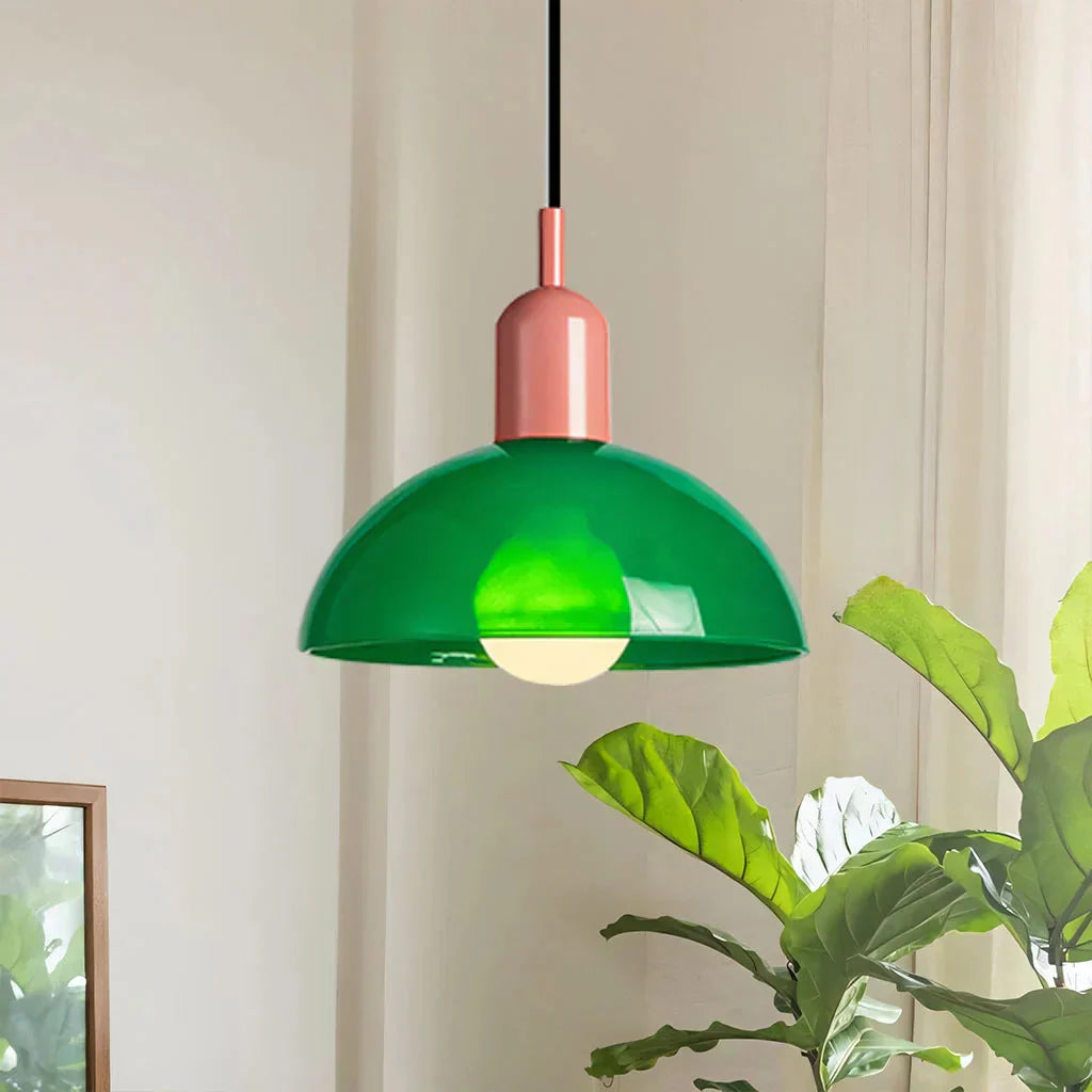 Colorful Glass Pendant Light – Modern Kitchen Lighting Fixture