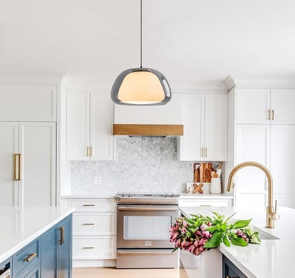 Modern Milk Glass Pendant Light – Elegant Illumination for Any Room