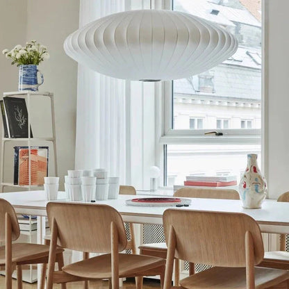 Nordic Wooden Pendant Light – Minimalist Illumination for Modern Spaces