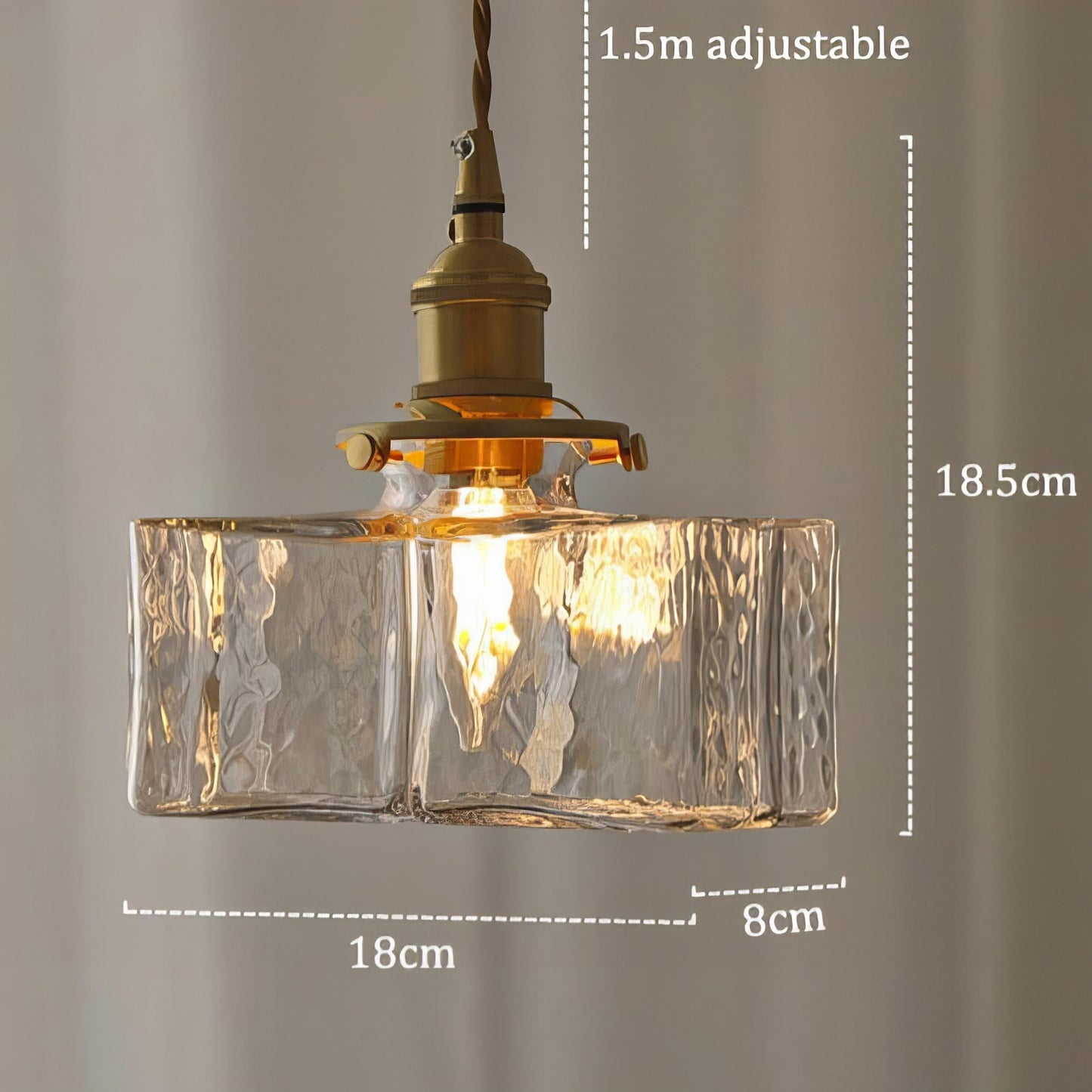 Modern Retro Glass Pendant Light – Stylish Kitchen Pendant Lighting