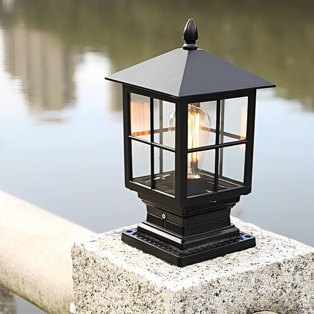 Modern Aluminum Solar Pillar Light – Elegant Outdoor Landscape Lighting