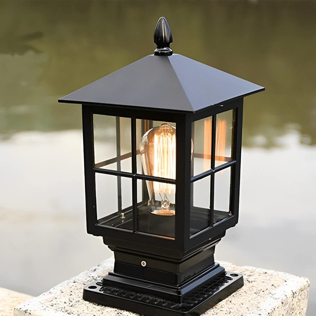 Modern Aluminum Solar Pillar Light – Elegant Outdoor Landscape Lighting