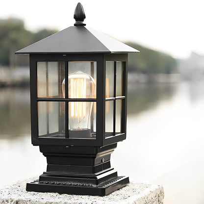 Modern Aluminum Solar Pillar Light – Elegant Outdoor Landscape Lighting