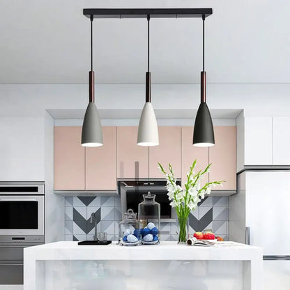 Modern Nordic Pendant Light – Adjustable Aluminum Fixture for Kitchen