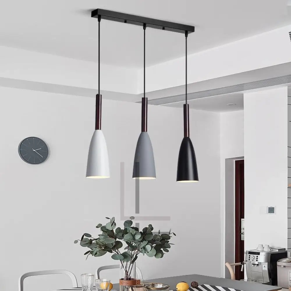 Modern Nordic Pendant Light – Adjustable Aluminum Fixture for Kitchen